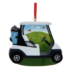 Golf Cart Ornament For Personalization